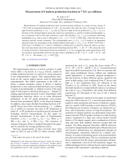 Measurement of b hadron production fractions in 7 TeV p p collisions