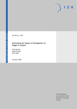 Estimating the Impact of Immigration on Wages in Ireland
