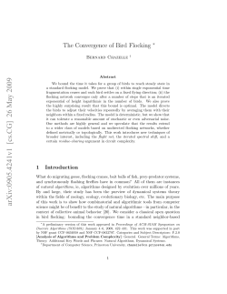 The convergence of bird flocking