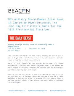 BGS Advisory Board Member Brian Hook The Daily Beast