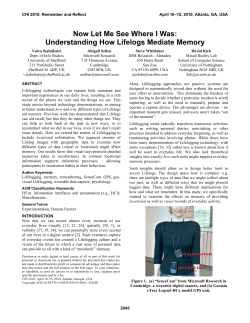Now let me see where i was: understanding how lifelogs mediate