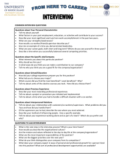 Interviewing