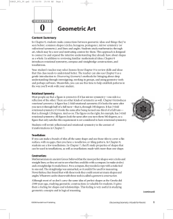 CHAPTER 0 Geometric Art