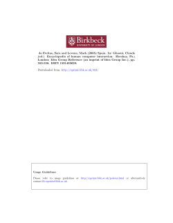 de Freitas, Sara and Levene, Mark (2005) Spam. In: Ghaoui, Claude