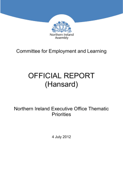 OFFICIAL REPORT (Hansard)
