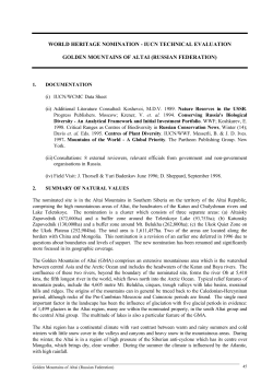 Advisory Body Evaluation (IUCN)