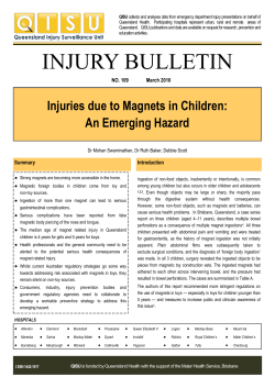 injury bulletin - Queensland Injury Surveillance Unit