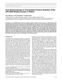 From Endonucleases to Transcription Factors