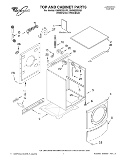 TOP AND CABINET PARTS