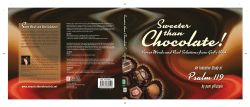 Sweeter Than Chocolate - Precept Ministries International