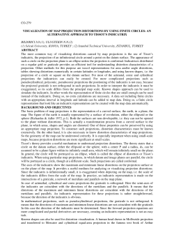 co-279 visualization of map projection distortions by using finite