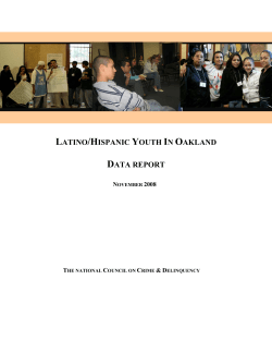Latino/Hispanic Youth in Oakland (Data Report)