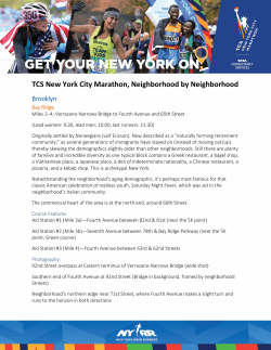 TCS New York City Marathon, Neighborhood by Neighborhood