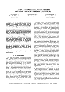 An Advanced Visualization Platform for Real-Time