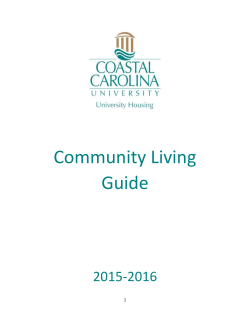 Community Living Guide - Coastal Carolina University