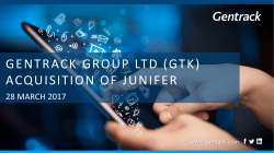 Gentrack acquires Junifer Systems
