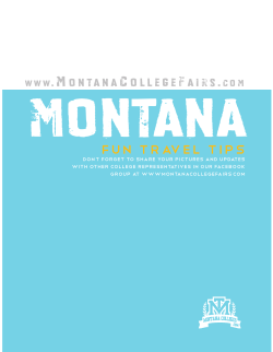 fun travel tips - Montana College Fairs