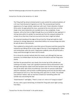 Literary Analysis Sample Assessment