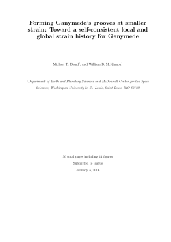 Forming Ganymede`s grooves at smaller strain: Toward a self