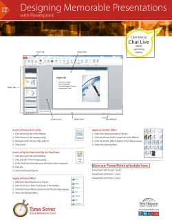 17 Designing Memorable Presentations with Powerpoint