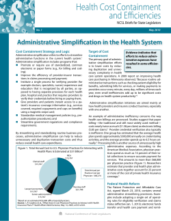 Administrative Simplification in the Health System
