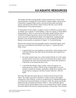 Chapter 6. Aquatic Biology