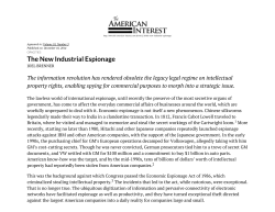 The New Industrial Espionage - Institute for National Security and