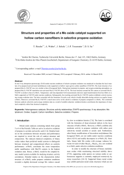 Structure and properties of a Mo oxide catalyst supported on hollow