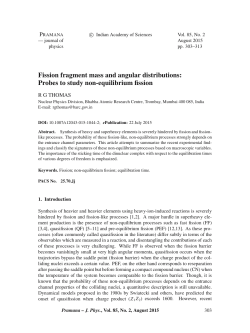 Fission fragment mass and angular distributions: Probes to study