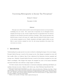 Uncovering Heterogeneity in Income Tax Perceptions