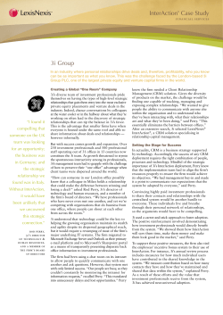 InterAction&reg; Case Study 3i Group