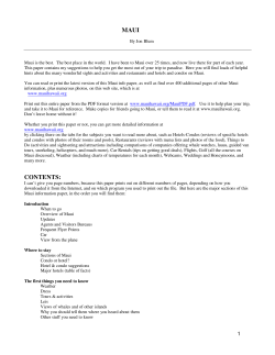 on Maui - Cherry Creek School District
