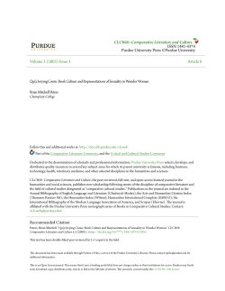 Qu(e)erying Comic Book Culture and - Purdue e-Pubs