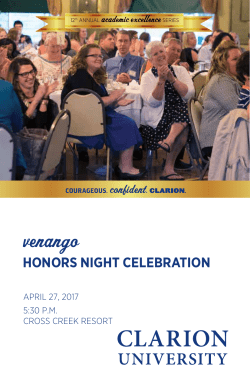 Program - Clarion University