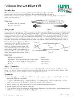 Balloon Rocket Blast Off