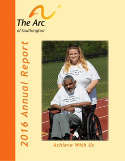 2016 Annual Report - The Arc of Southington