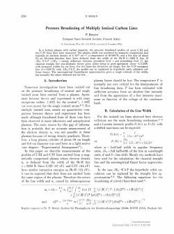 Pressure Broadening of Multiply Ionized Carbon Lines