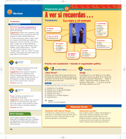 La ropa y el cuerpo La ropa y el cuerpo