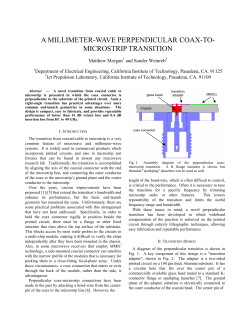 A Millimeter-Wave Perpendicular Coax-to