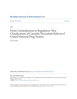 From Criminalization to Regulation: New