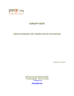 concept note urban governance and turning african cities