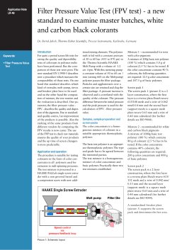 LR49-e Filter Pressure Value Test (FPV test)