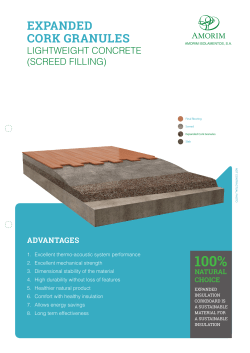 expanded cork granules