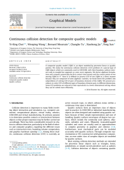 Continuous collision detection for composite quadric models