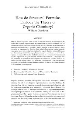 How do Structural Formulas Embody the Theory of Organic