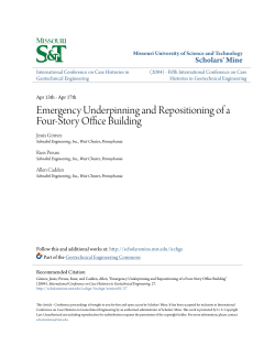 Emergency Underpinning and Repositioning of a Four