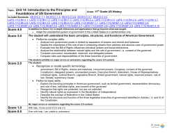 Topic: Unit 14: Introduction to the Principles and
