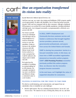 How an organization transformed its vision into reality