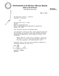 PL 1-42 - CNMI Law