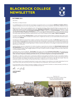 Autumn 2016 Newsletter
